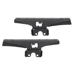 Jeep Wrangler JLU Light Mounts - Rear - Go Rhino - Textured Black - `18-`20
